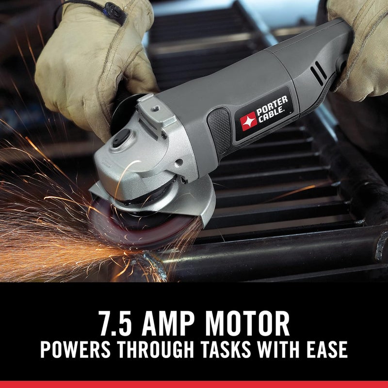PORTER CABLE Angle Grinder Tool, 4-1/2-Inch, 7.5-Amp (PC750AG) - Image 3